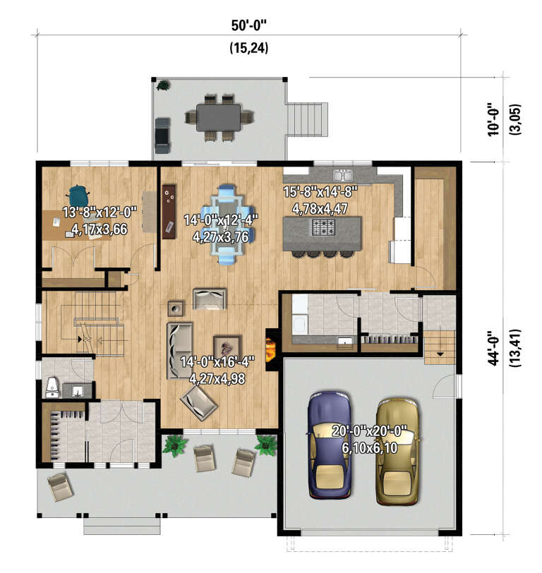 House Plan House Plan #33344 Drawing 1