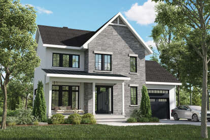 Traditional House Plan #6146-00642 Elevation Photo