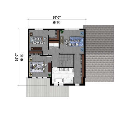 Second Floor for House Plan #6146-00642