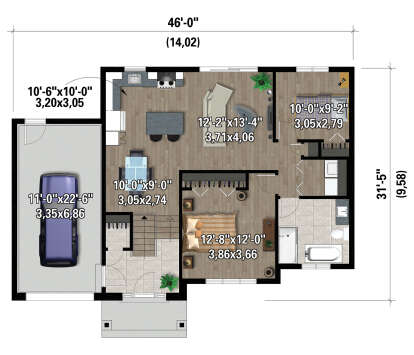 Main Floor  for House Plan #6146-00647