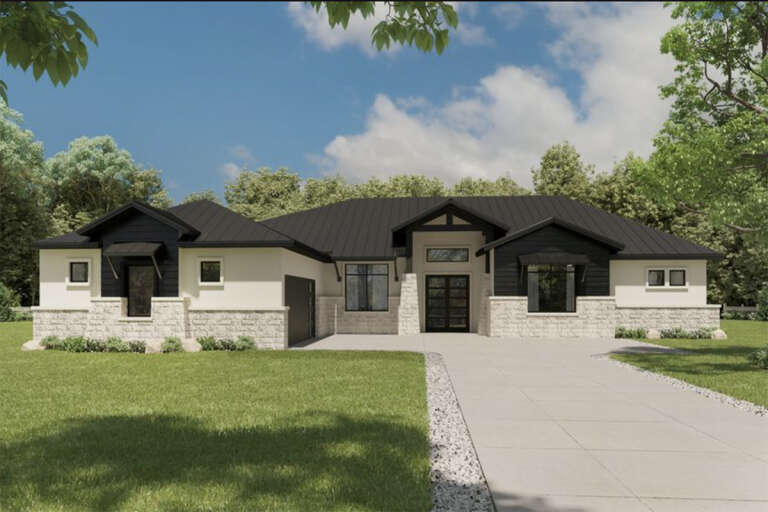 House Plan House Plan #33353 Front Elevation 