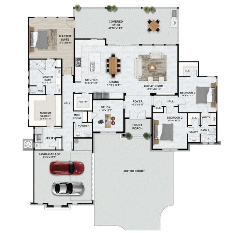 House Plan House Plan #33353 Drawing 1
