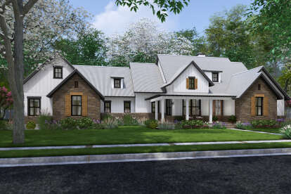 Modern Farmhouse House Plan #9401-00130 Elevation Photo