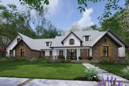 Modern Farmhouse House Plan #9401-00130 Elevation Photo