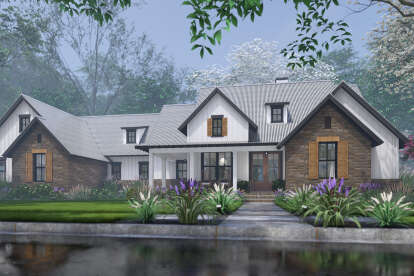 Modern Farmhouse House Plan #9401-00130 Elevation Photo