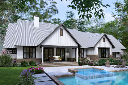 Modern Farmhouse House Plan #9401-00130 Elevation Photo