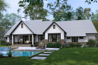 Modern Farmhouse House Plan #9401-00130 Elevation Photo
