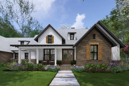 Modern Farmhouse House Plan #9401-00130 Elevation Photo