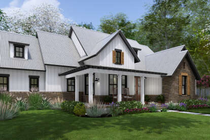 Modern Farmhouse House Plan #9401-00130 Elevation Photo