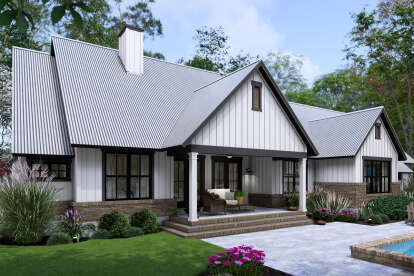 Modern Farmhouse House Plan #9401-00130 Elevation Photo