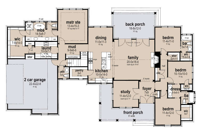 House Plan House Plan #33358 Drawing 1