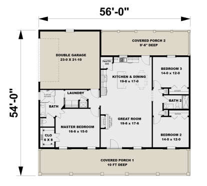 Main Floor  for House Plan #1776-00161