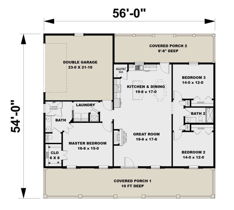 House Plan House Plan #33359 Drawing 1