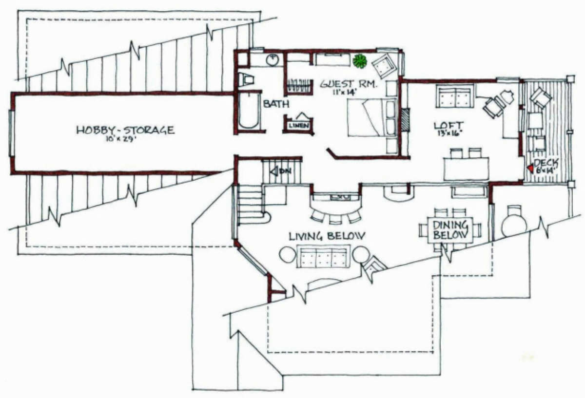 Floorplan 2 for House Plan #192-00023