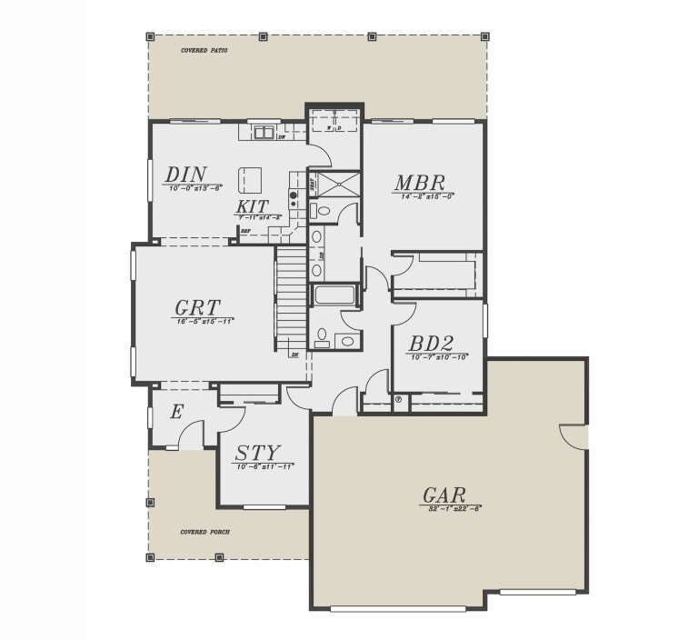 House Plan House Plan #33360 Drawing 1