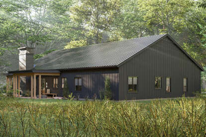 Barn House Plan #963-01152 Elevation Photo