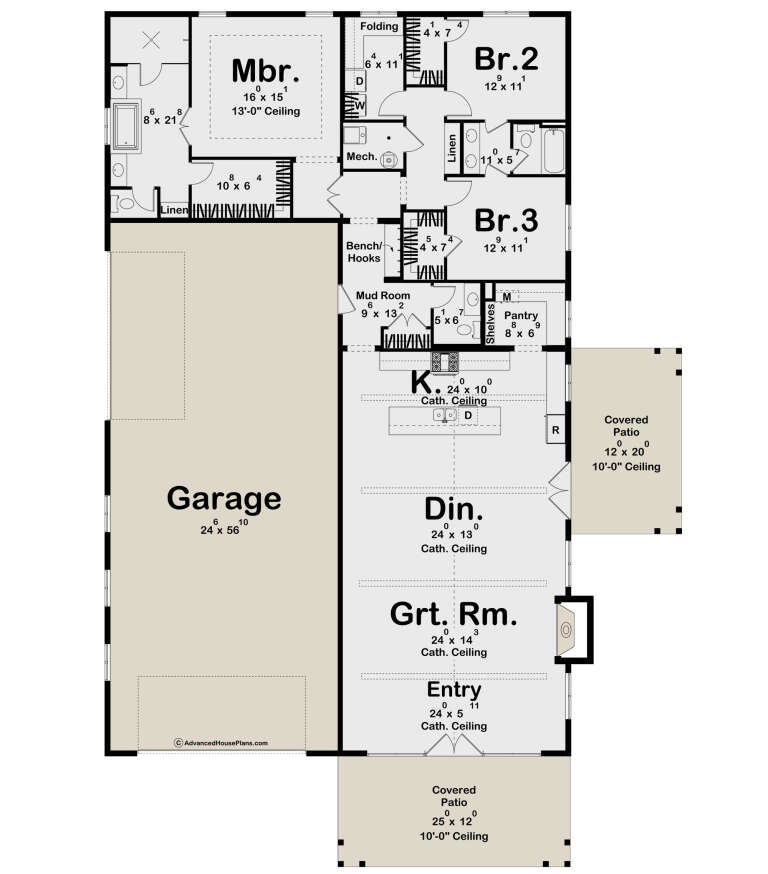 House Plan House Plan #33361 Drawing 1