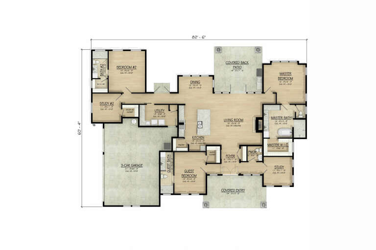 House Plan House Plan #33364 Drawing 1