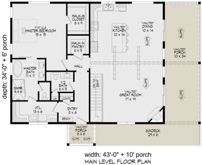 Main Floor  for House Plan #940-01307