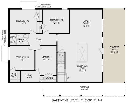 Basement for House Plan #940-01307