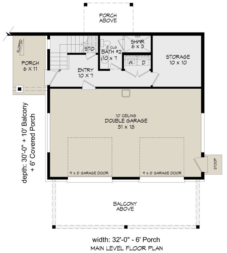 House Plan House Plan #33366 Drawing 1