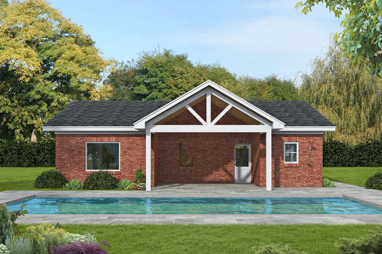House Plan House Plan #33367 Front Elevation 