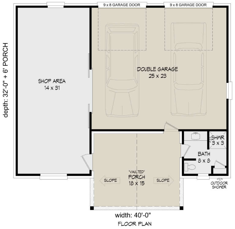 House Plan House Plan #33367 Drawing 1
