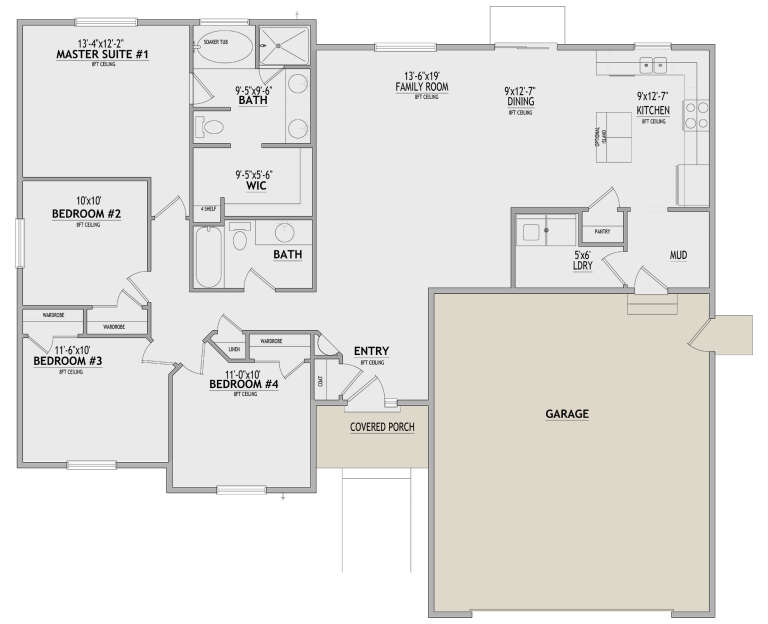 House Plan House Plan #33369 Drawing 1