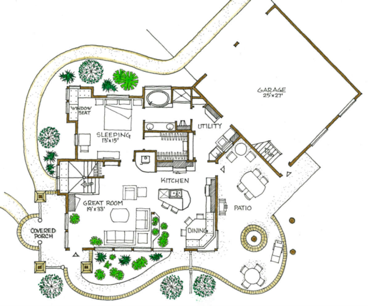 Mountain Plan: 1,813 Square Feet, 2 Bedrooms, 2 Bathrooms - 192-00024