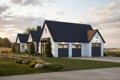 Modern Transitional House Plan #8937-00112 Elevation Photo