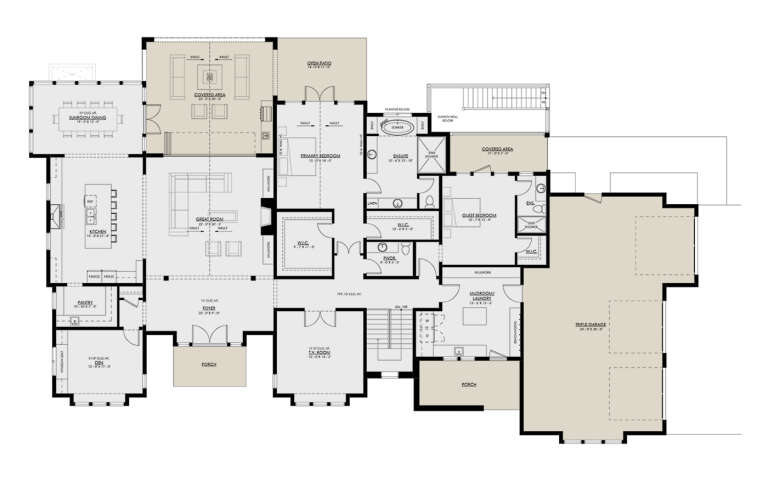 House Plan House Plan #33370 Drawing 1