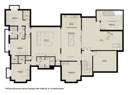 Basement for House Plan #8937-00112