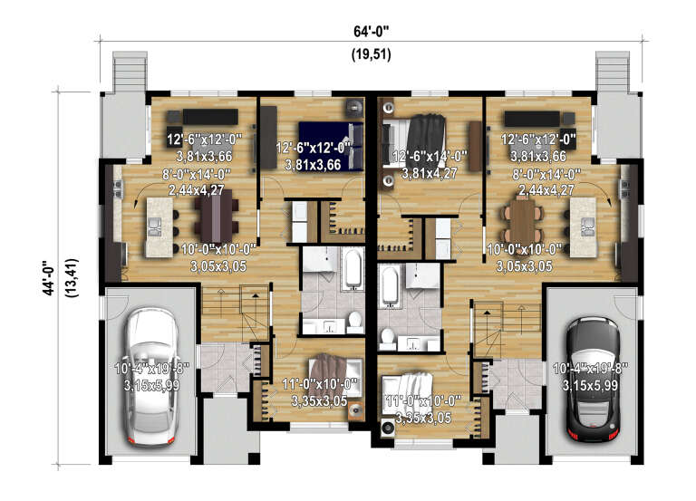House Plan House Plan #33372 Drawing 1