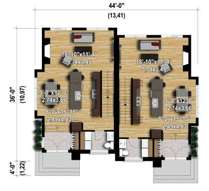 Main Floor  for House Plan #6146-00653