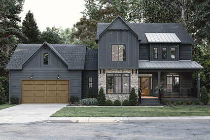 Craftsman House Plan #6261-00077 Elevation Photo