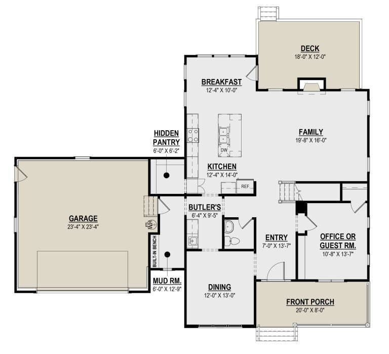House Plan House Plan #33375 Drawing 1
