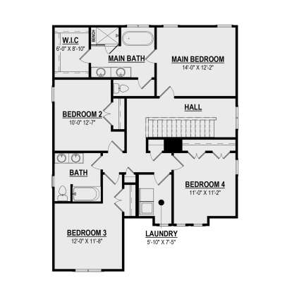 Second Floor for House Plan #6261-00077