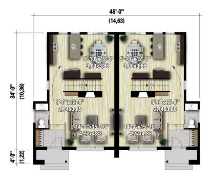 Main Floor  for House Plan #6146-00654