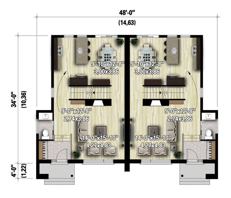 House Plan House Plan #33376 Drawing 1