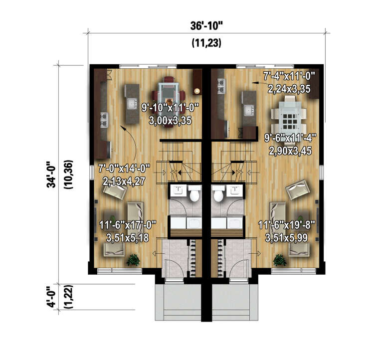 House Plan House Plan #33377 Drawing 1