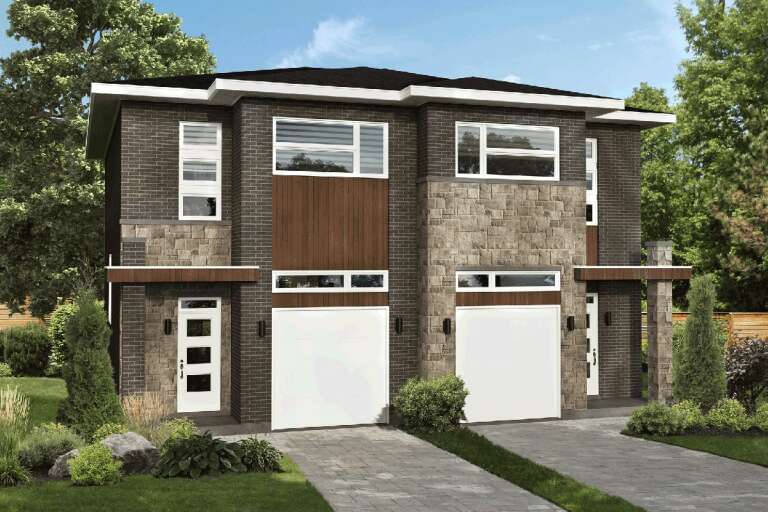 House Plan House Plan #33378 Angled Front Elevation