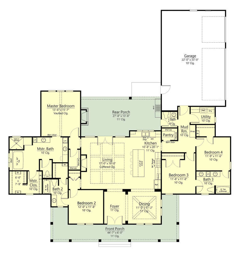 House Plan House Plan #33379 Drawing 1