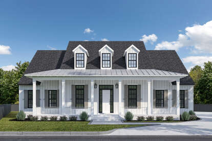Modern Farmhouse House Plan #7516-00086 Elevation Photo