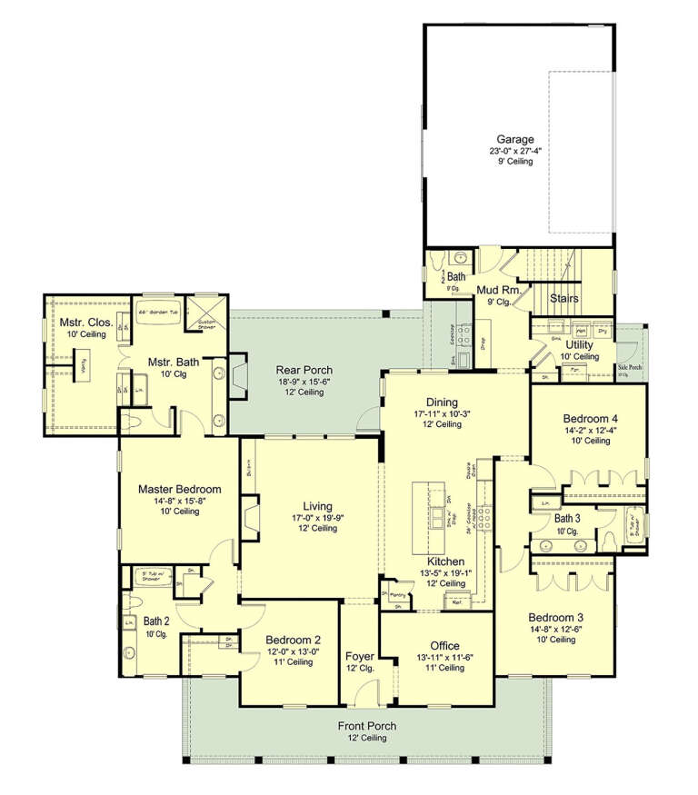 House Plan House Plan #33380 Drawing 1