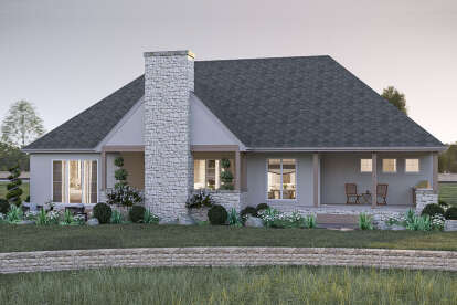 Modern Transitional House Plan #963-01153 Elevation Photo