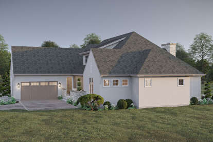 Modern Transitional House Plan #963-01153 Elevation Photo