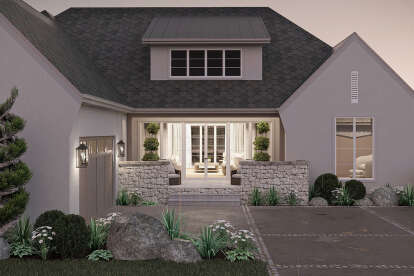 Modern Transitional House Plan #963-01153 Elevation Photo