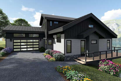 Modern House Plan #940-01311 Elevation Photo