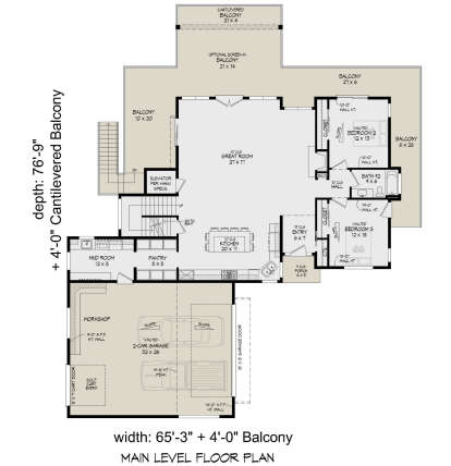Main Floor  for House Plan #940-01311