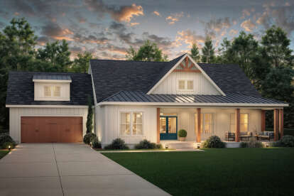 Modern Farmhouse House Plan #009-00449 Elevation Photo